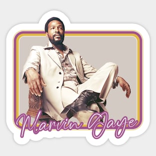 Marvin Gaye /// Retro 70s Fan Art Design Sticker